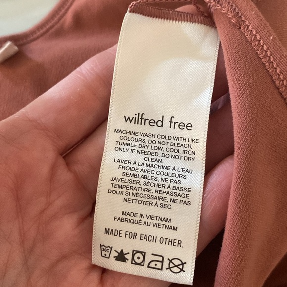 Wilfred Free Divinity Warm Sienna Red Jumpsuit Women’s Size Small Athletic Yoga - Picture 7 of 8